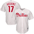 Rhys Hoskins Philadelphia Phillies Majestic Home Official Cool Base Player Jersey - White