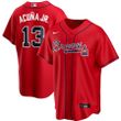 Ronald Acuna Jr. Atlanta Braves Nike Alternate 2020 Replica Player Jersey - Red