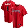 Ozzie Albies Atlanta Braves Nike Alternate 2020 Replica Player Jersey - Red