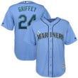 Ken Griffey Jr. Seattle Mariners Majestic Official Cool Base Player Jersey - Light Blue