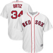 David Ortiz Boston Red Sox Majestic Home Official Cool Base Player Jersey - White