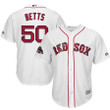Mookie Betts Boston Red Sox Majestic 2018 World Series Champions Team Logo Player Jersey - White