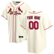 St. Louis Cardinals Nike Alternate 2020 Replica Custom Jersey - Cream