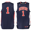#1 Auburn Tigers Under Armour Replica Basketball Jersey Youth - Navy