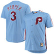 Bryce Harper Philadelphia Phillies Majestic Big & Tall Alternate Cool Base Player Jersey - Light Blue