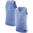 #1 North Carolina Tar Heels Jordan Brand Basketball Jersey - Carolina Blue 2019