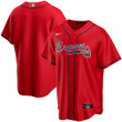 Atlanta Braves Nike Alternate 2020 Team Jersey - Red Color