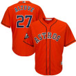Jose Altuve Houston Astros Majestic 2019 World Series Bound Official Cool Base Player Jersey - Orange