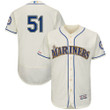 Ichiro Suzuki Seattle Mariners Majestic Alternate Flex Base Collection Player Jersey - Cream