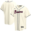 Atlanta Braves Nike Alternate 2020 Team Jersey - Cream Color