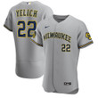 Christian Yelich Milwaukee Brewers Nike Road 2020 Player Jersey - Gray