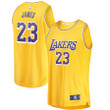LeBron James Los Angeles Lakers Fanatics Branded 2018/19 Fast Break Replica Jersey Gold - Icon Edition