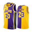 Lakers LeBron James 2020 NBA Finals Bound Gold Purple Jersey Split Special Edition