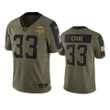 Vikings Dalvin Cook Limited Jersey Olive 2021 Salute To Service