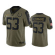 Colts Darius Leonard Limited Jersey Olive 2021 Salute To Service