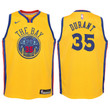 Youth Warriors Kevin Durant Gold Jersey-City Edition