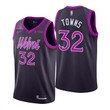 Youth Timberwolves Karl-Anthony Towns City Edition Purple Jersey