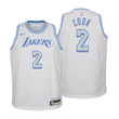 2020-21 Lakers City Jersey Quinn Cook White Youth