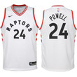 Youth Raptors Norman Powell White Jersey - Association Edition