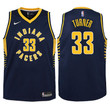 Youth Pacers Myles Turner Navy Jersey - Icon Edition