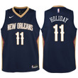 Youth Pelicans Jrue Holiday Navy Jersey-Icon Edition