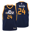 Youth Jazz Grayson Allen Icon Edition Navy Jersey