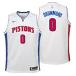 Youth 2017-18 Pistons Andre Drummond Association White Jersey