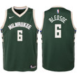 Youth Bucks Eric Bledsoe Green Jersey-Icon Edition