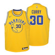 Youth Warriors Stephen Curry Hardwood Classics Gold Jersey