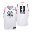 Youth 2019 NBA All-Star 76ers #23 Jimmy Butler White Jersey