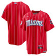Miami Marlins Nike 2021 City Connect Replica Jersey - Red
