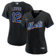 Francisco Lindor New York Mets Nike Women's 2022 Alternate Replica Player Jersey - Black