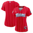Miami Marlins Nike Women's 2021 City Connect Replica Jersey - Red
