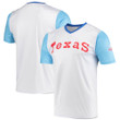 Texas Rangers Stitches Cooperstown Collection Wordmark V-Neck Jersey - White