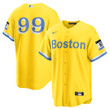 Alex Verdugo Boston Red Sox Nike 2021 City Connect Replica Player Jersey - Gold