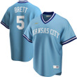 George Brett Kansas City Royals Nike Road Cooperstown Collection Player Jersey - Light Blue
