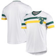 Oakland Athletics Stitches Cooperstown Collection V-Neck Jersey - White