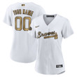 Atlanta Braves Nike Women's 2022 MLB All-Star Game Replica Custom Jersey - White