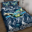 Turtles Ocean God Says You Are Storm Quilt Bedding Set