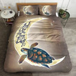 3D Sea Turtle I Love You To The Moon And Back Cotton Bed Sheets Spread Comforter Duvet Cover Bedding Sets
