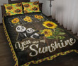 3D Panda Sunflower You Are My Sunshine Cotton Bed Sheets Spread Comforter Duvet Cover Bedding Sets