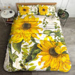 3D Sunflower Cotton Bed Sheets Spread Comforter Duvet Cover Bedding Sets