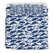 3D Shark Pattern Cotton Bed Sheets Spread Comforter Duvet Cover Bedding Sets