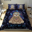 3D Sloth Hippie I Enjoy My Life Cotton Bed Sheets Spread Comforter Duvet Cover Bedding Sets