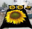 3d Sunflower Blooming Cotton Bed Sheets Spread Comforter Duvet Cover Bedding Sets