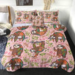 3D Sloth Moments On The Tree Branch Cotton Bed Sheets Spread Comforter Duvet Cover Bedding Sets