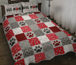 3D Dog Mom Paw Prints Cotton Bed Sheets Spread Comforter Duvet Cover Bedding Sets