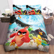 Angry Birds, Running Pigs And Birds Bed Sheets Spread Comforter Duvet Cover Bedding Sets