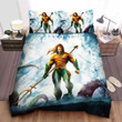 Aquaman By Jason Momoa In Digital Illustration Bed Sheets Spread Comforter Duvet Cover Bedding Sets