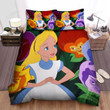 Alice In Wonderland Alice Meets Talking Flowers Bed Sheets Spread Duvet Cover Bedding Sets